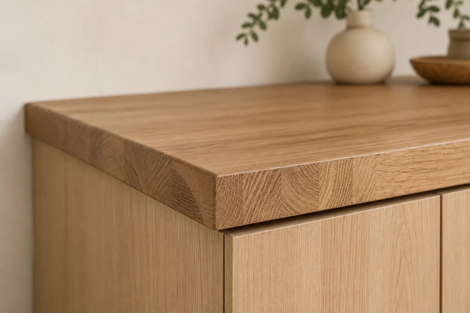 Wooden worktop for a Mediterranean kitchen renovation in Palma and Mallorca